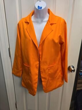 V46 dress jacket sport coat unisex size small Orange